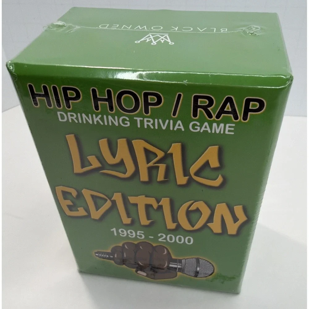 Hip Hop/ Rap Drinking Trivia Game Lyric Edition, 1995-2000 - Sealed New